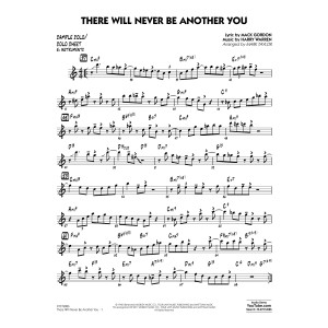 There Will Never Be Another You - Sample Solo/Solo Sheet Eb Inst